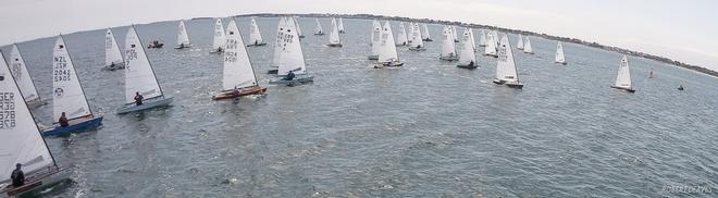 The fleet at the 2016 World Championship © Robert Deaves/OK Dinghy Worlds